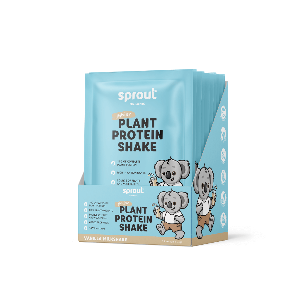 Sprout Organic Box of 12 / Vanilla Junior Plant Protein Shake | Sachets
