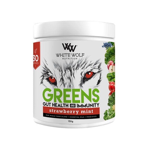 White Wolf Nutrition configurable 150g / STRAWBERRY MINT White Wolf Nutrition - Greens + Gut Health & Immunity